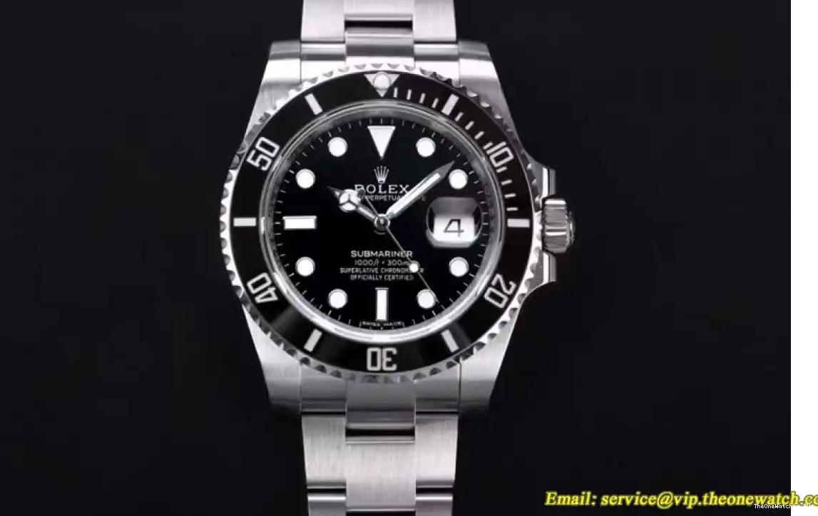 Submariner - 904L V11 SS SS SA3135 Noob 116610LN Black Rolex 0504